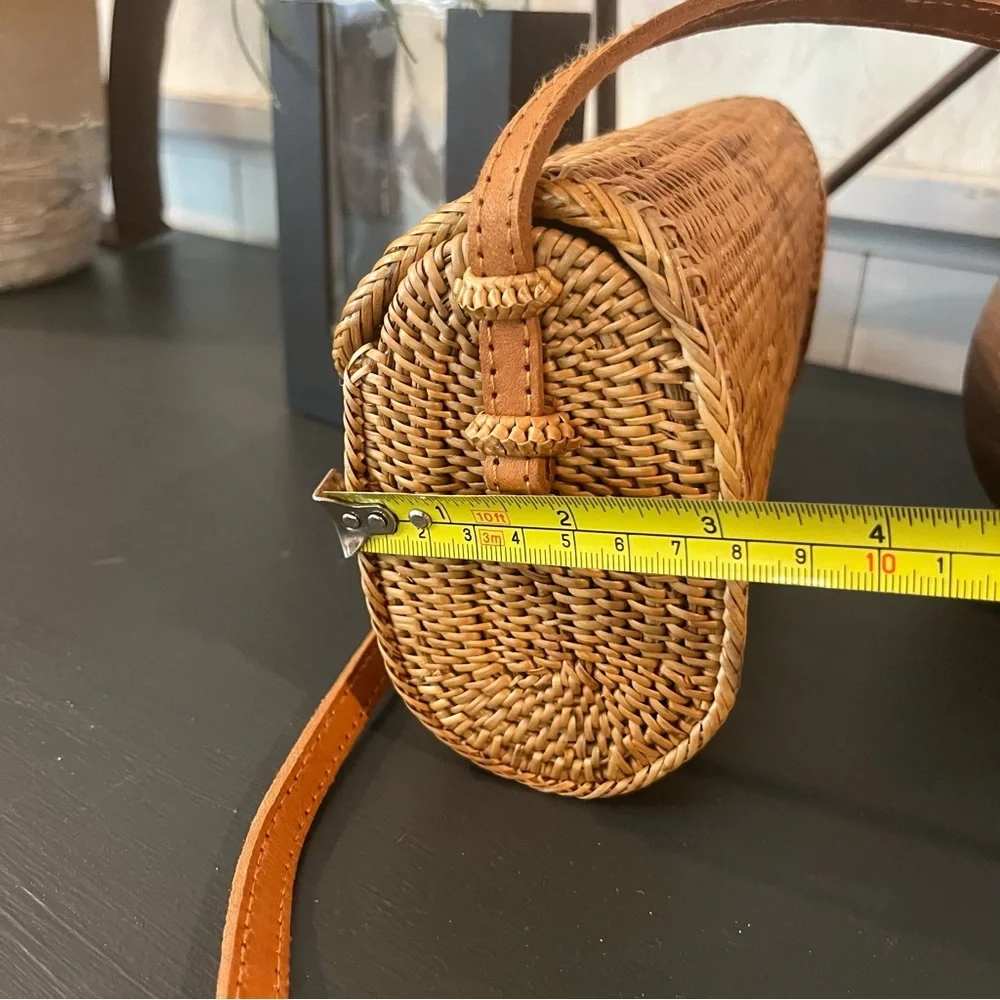 Authentic Handmade Rattan Bali Indonesia Women Beach Hobo Shoulder Bag Purse